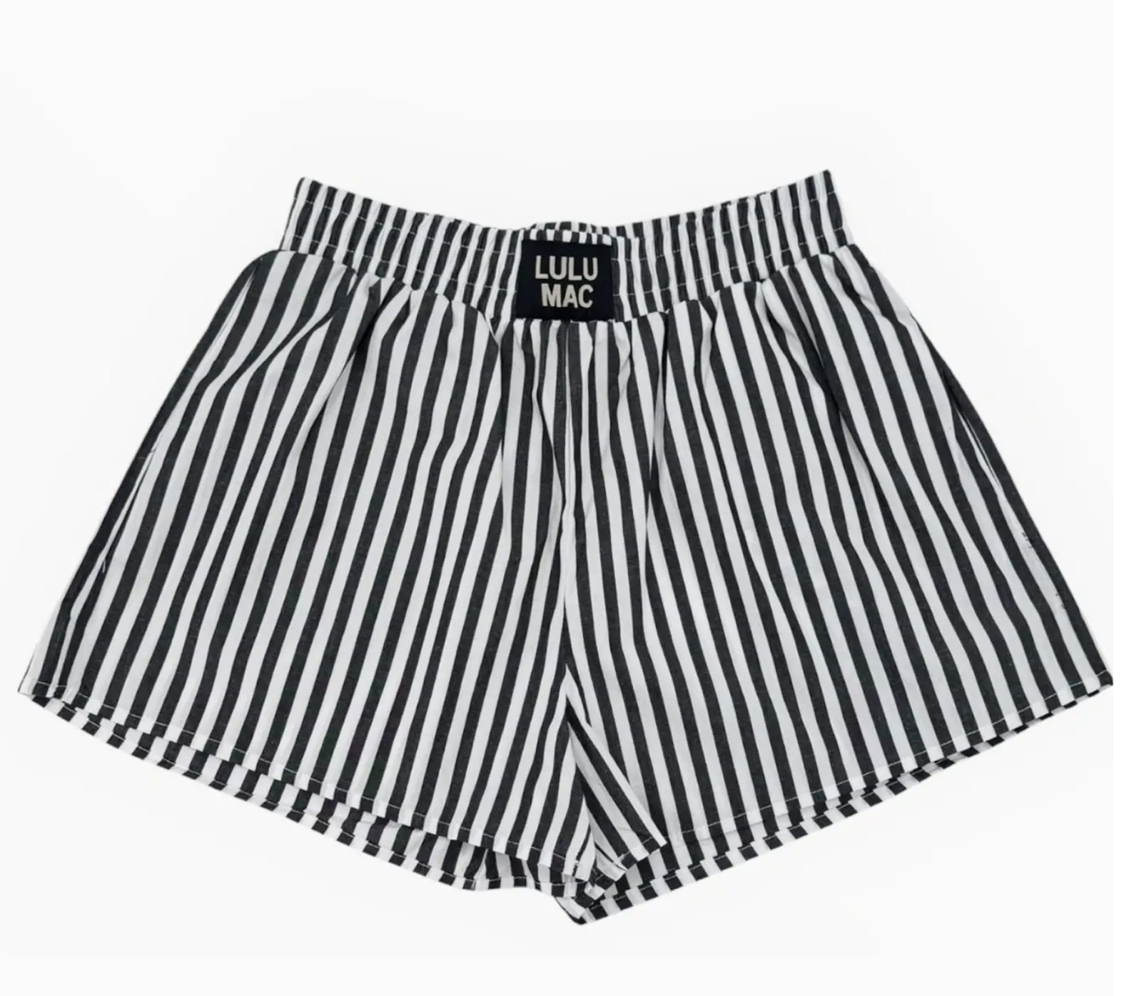 Lulu Mac Black Striped Boxer Short