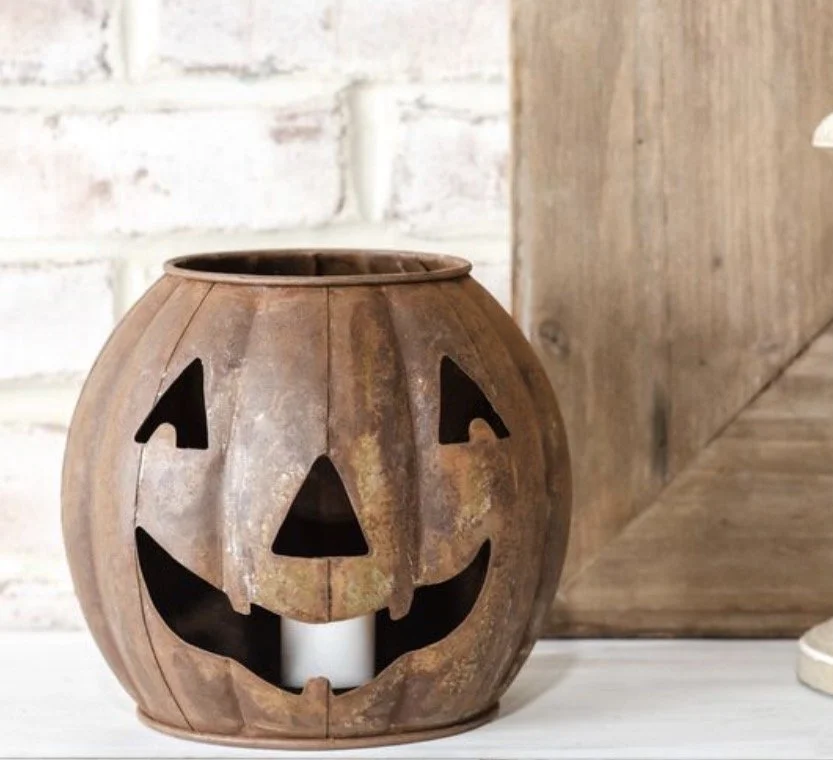 Rustic J-O-L Candle Holder