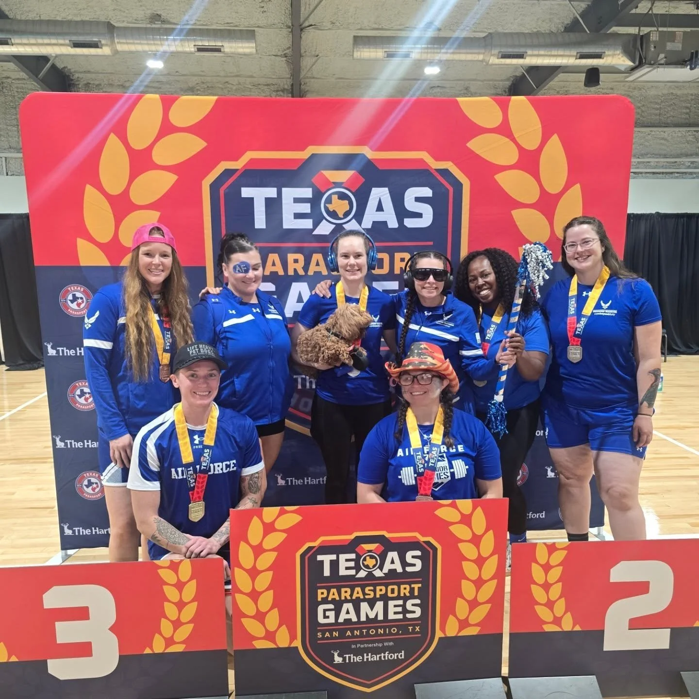 Silver medal and a PR at @texasparasport Games! Thank you for having Team Air Force at the Texas Parasport Games &hearts;️