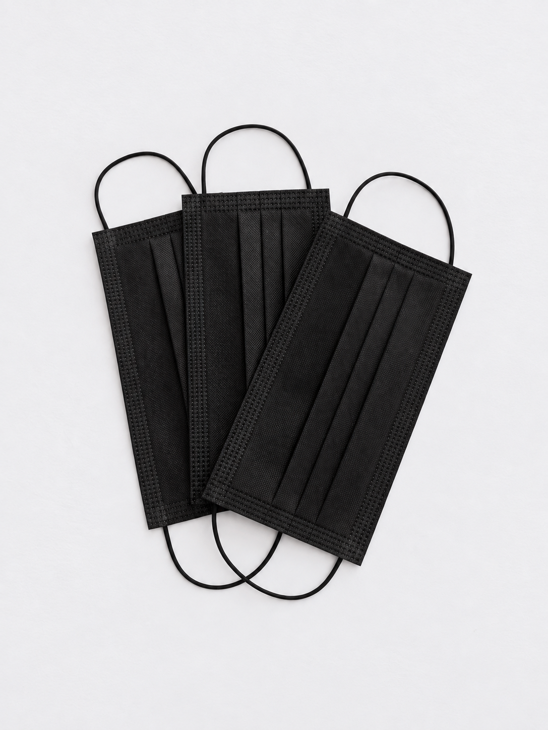 Black Disposable Face Masks