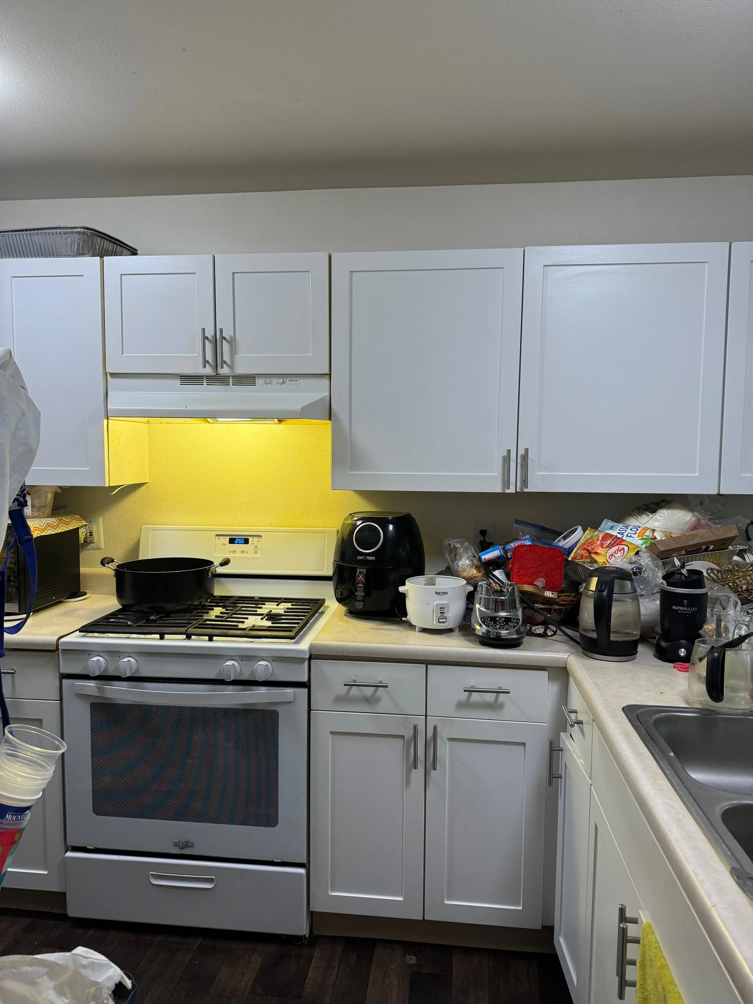 Kitchen Before Cleaning Out