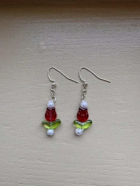 Tulip Fishhook Earrings
