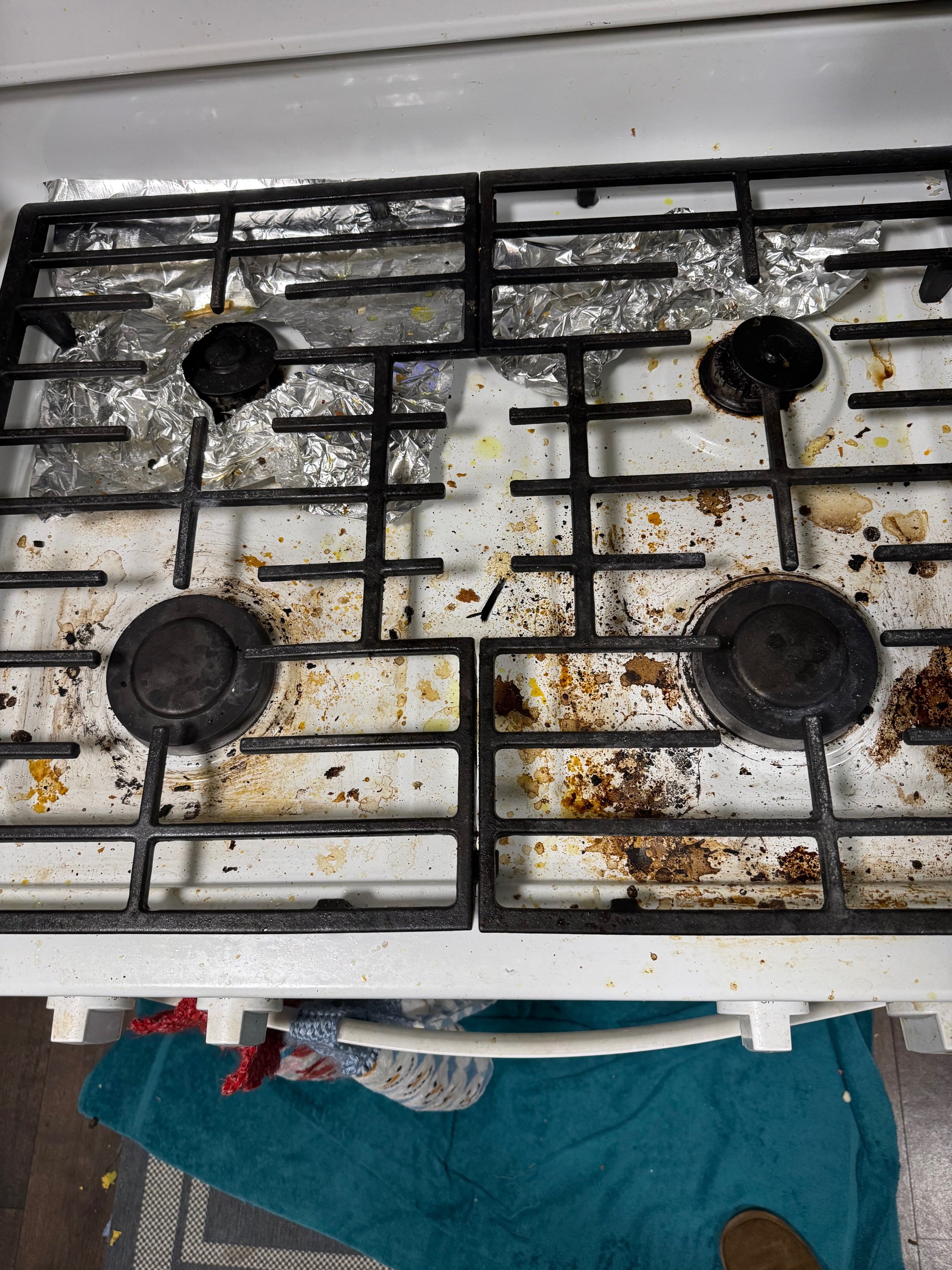 Stove Before Cleaning