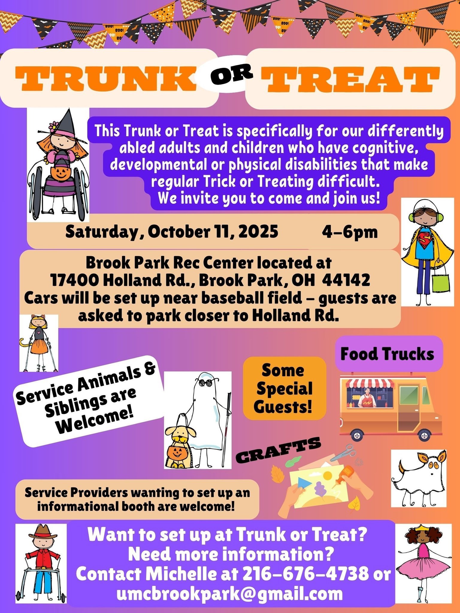 Trunk or Treat for Differently Abled Children and Adults