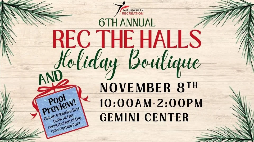 6th Annual Rec The Halls Holiday Boutique & Pool Preview