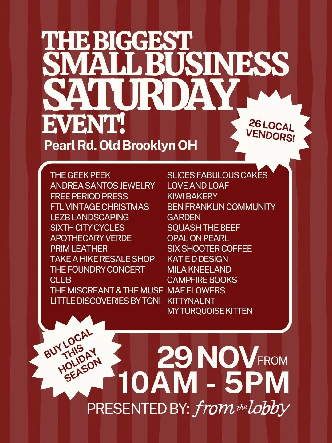 Biggest Small Business Saturday Event