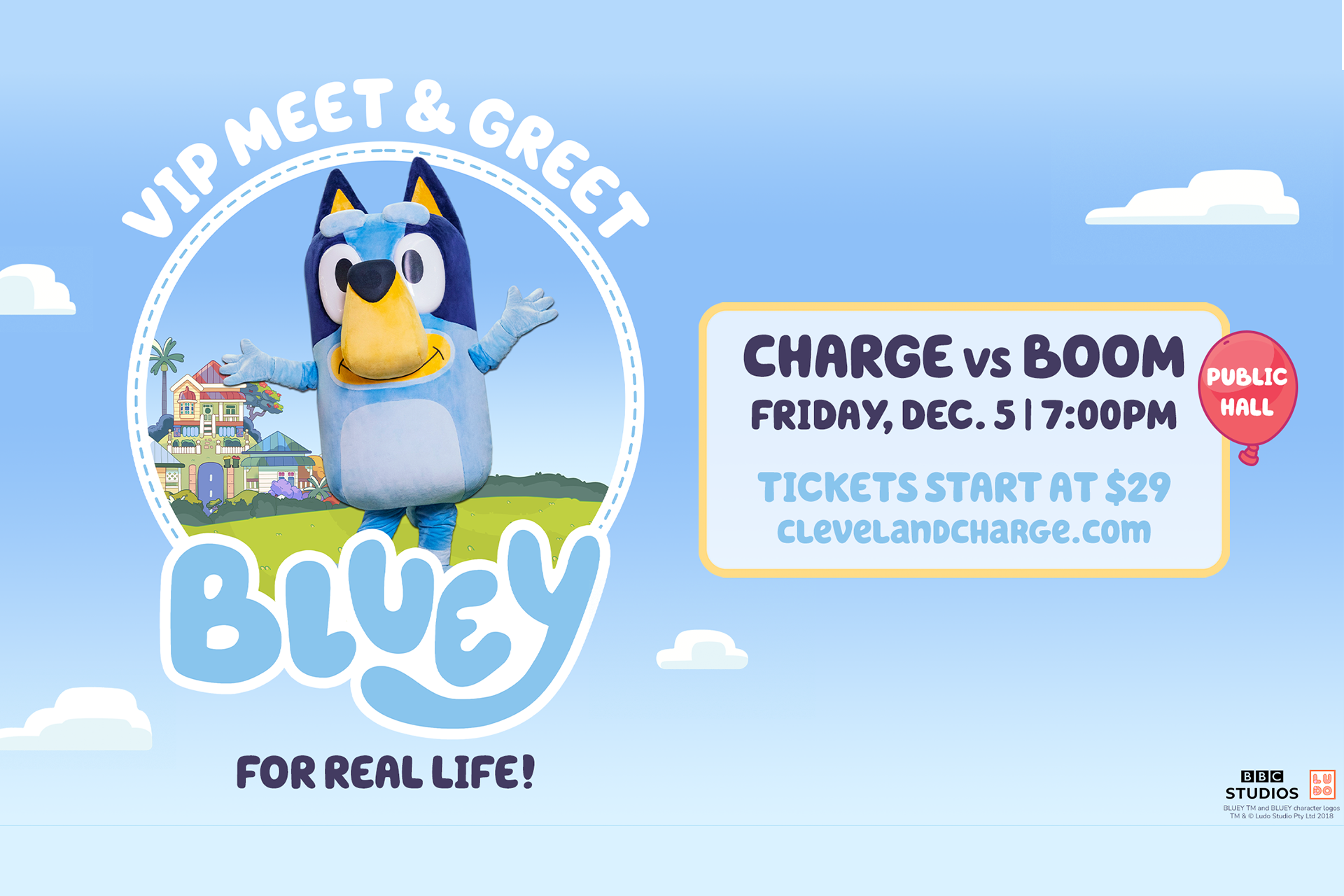 Cleveland Charge Bluey Meet &amp; Greet