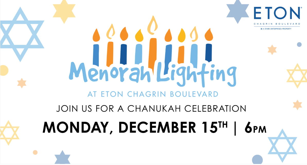 Menorah Lighting at Eton Chagrin Boulevard