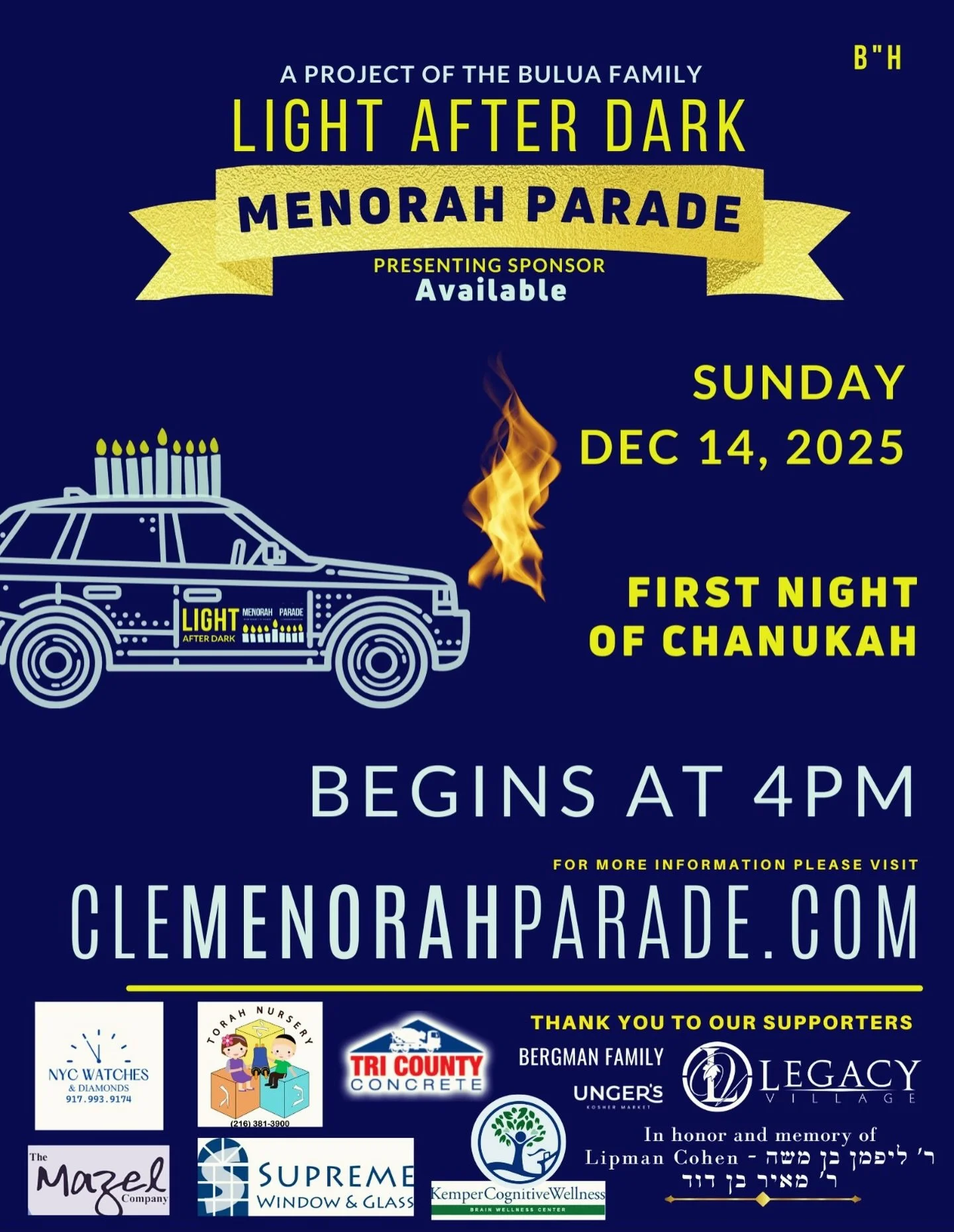 2025 Light After Dark Chanukah Menorah Parade
