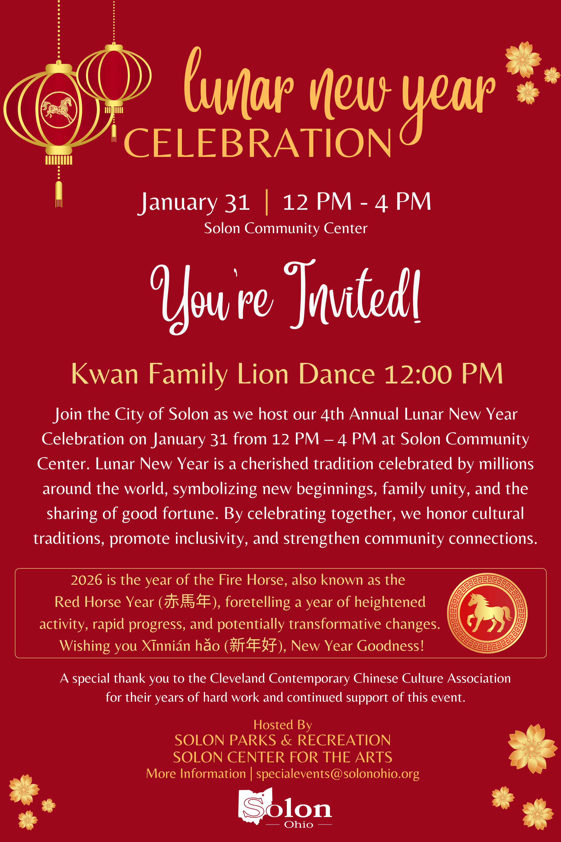 City of Solon | Lunar New Year Celebration 