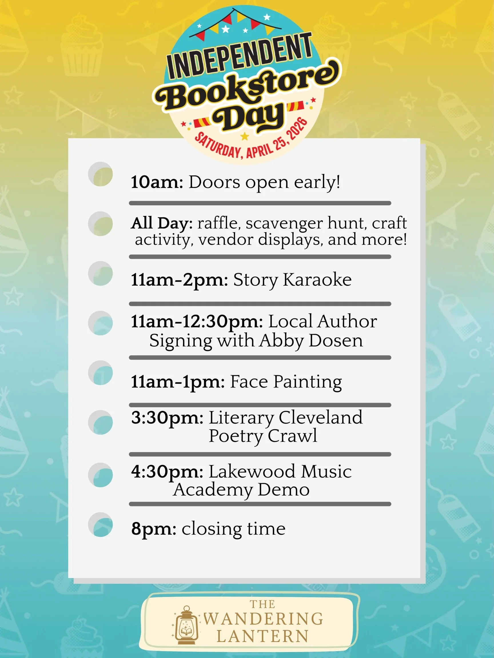 Independent Bookstore Day at The Wandering Lantern