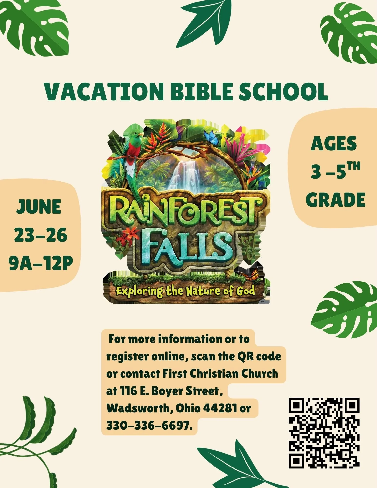 Vacation Bible School: Rainforest Falls