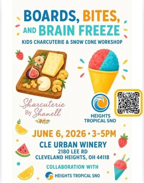 Boards, Bites, and Brain Freeze: Kids Charcuterie &amp; Snow Cone Workshop