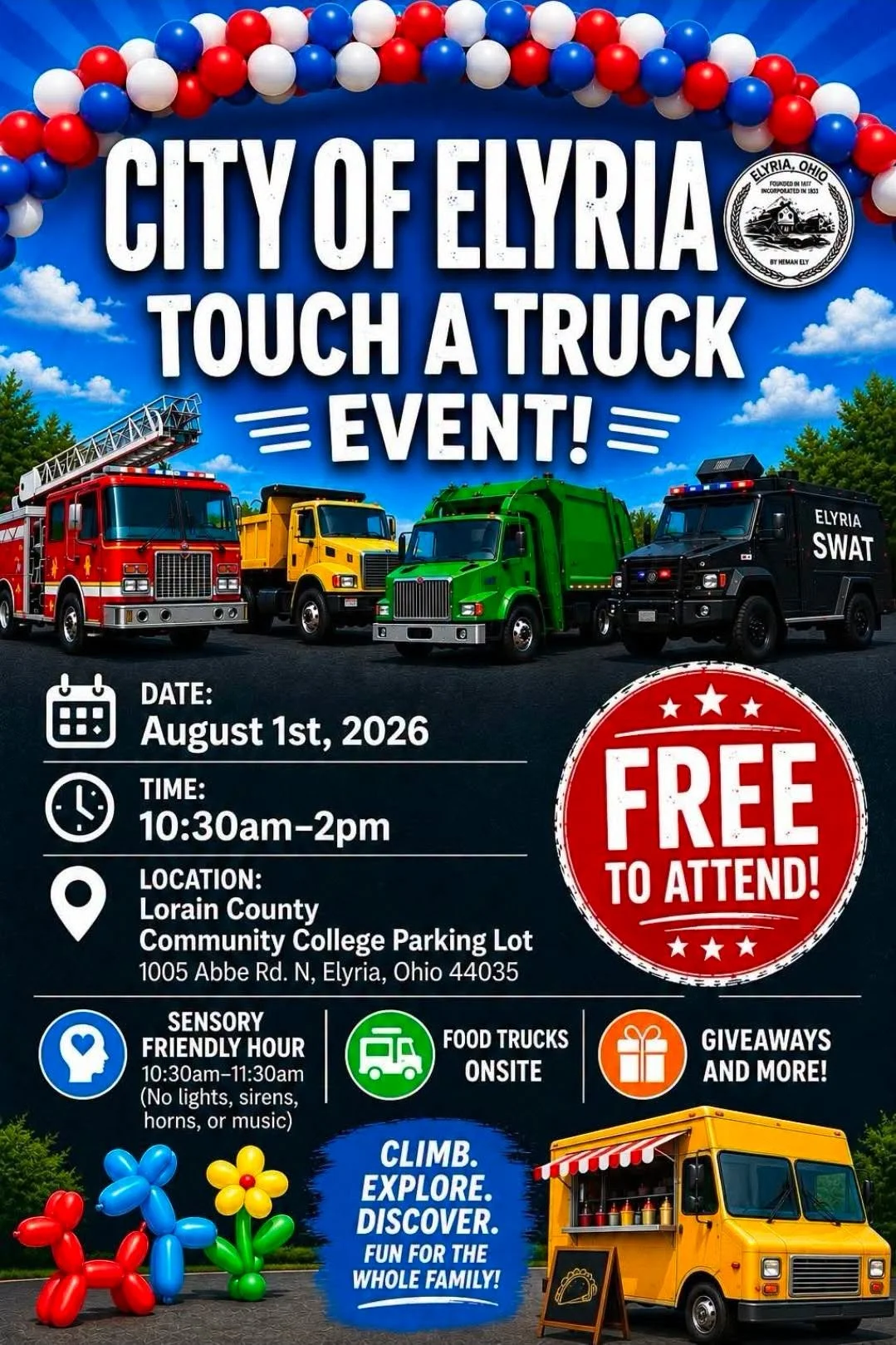 City of Elyria Touch A Truck Event