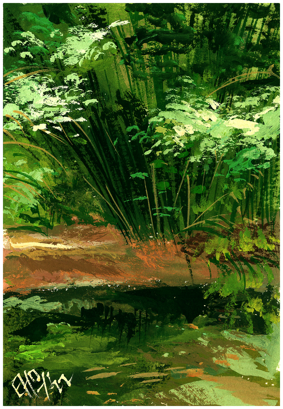Postcard 16 - Bamboo Fountain