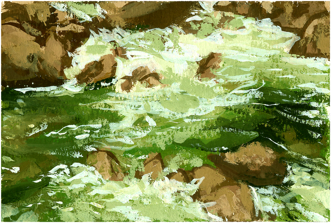 Postcard 8 - Sea Green