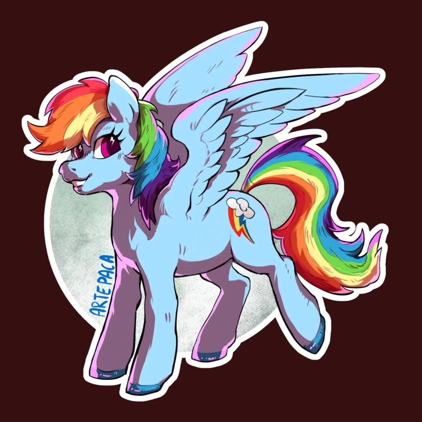 6/8 - The second set of My Little Pony stickers redesigns is finally complete! I had such a good time designing these, in particular my second favourite Pinkiepie. I cannot wait to finish the set! The original stickers were drawn in 2017, almost a li