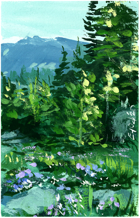 Postcard 1 - Lavender Grove