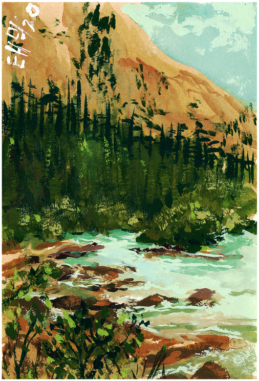 Postcard 12 - Clay River
