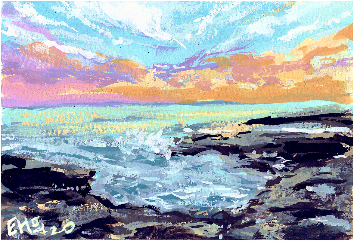 Postcard 4 - Neon Shore