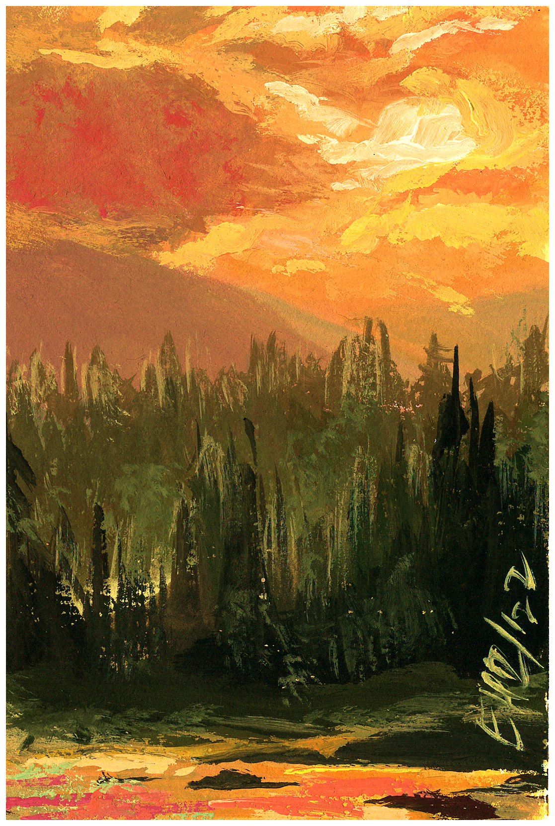 Postcard 17 - Sunrays