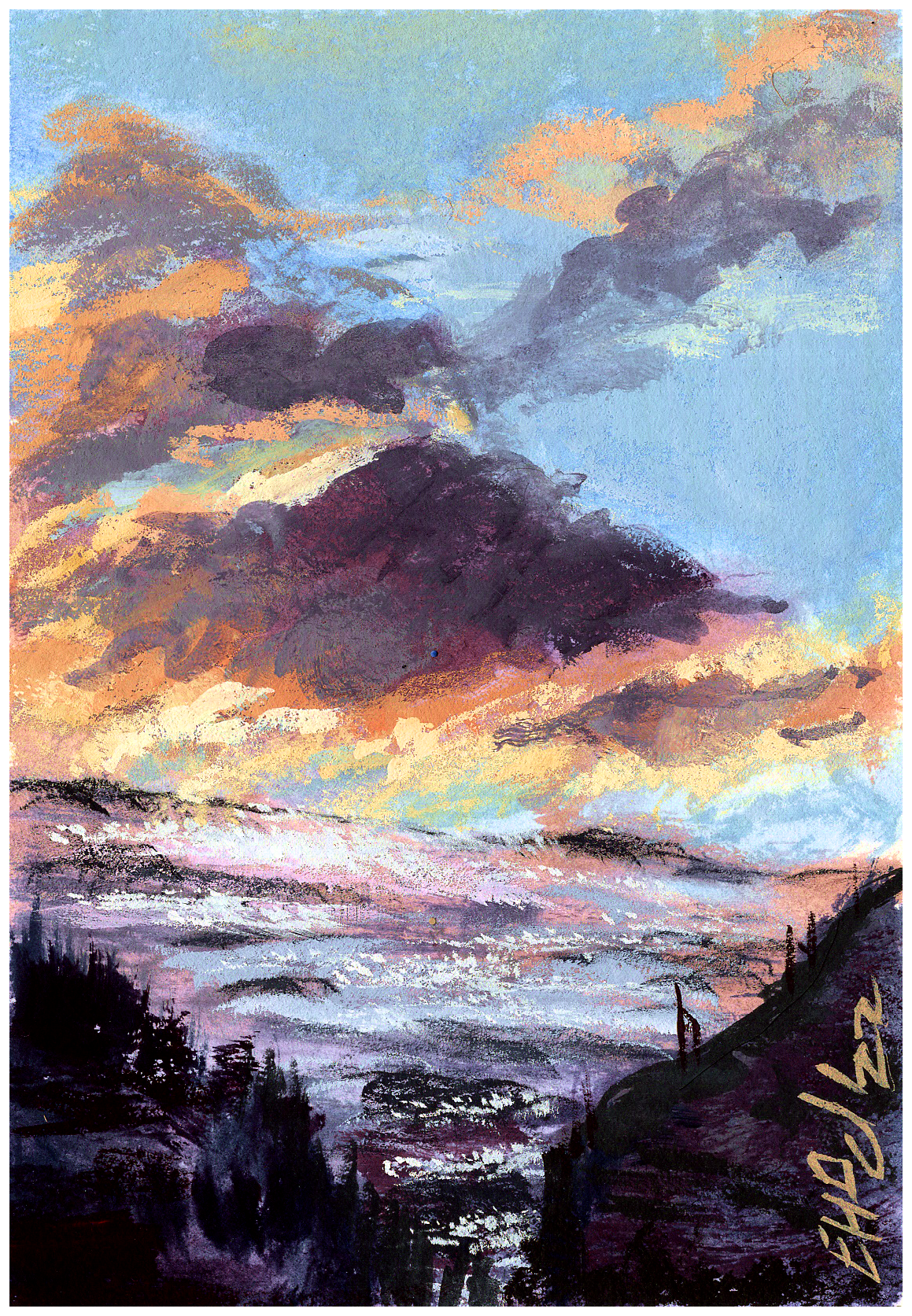 Postcard 15 - Mountains in the Sky