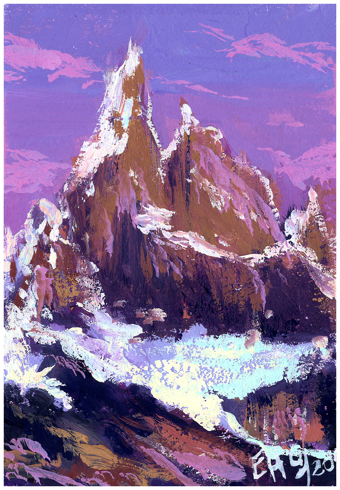 Postcard 7 - Mauve Ridge