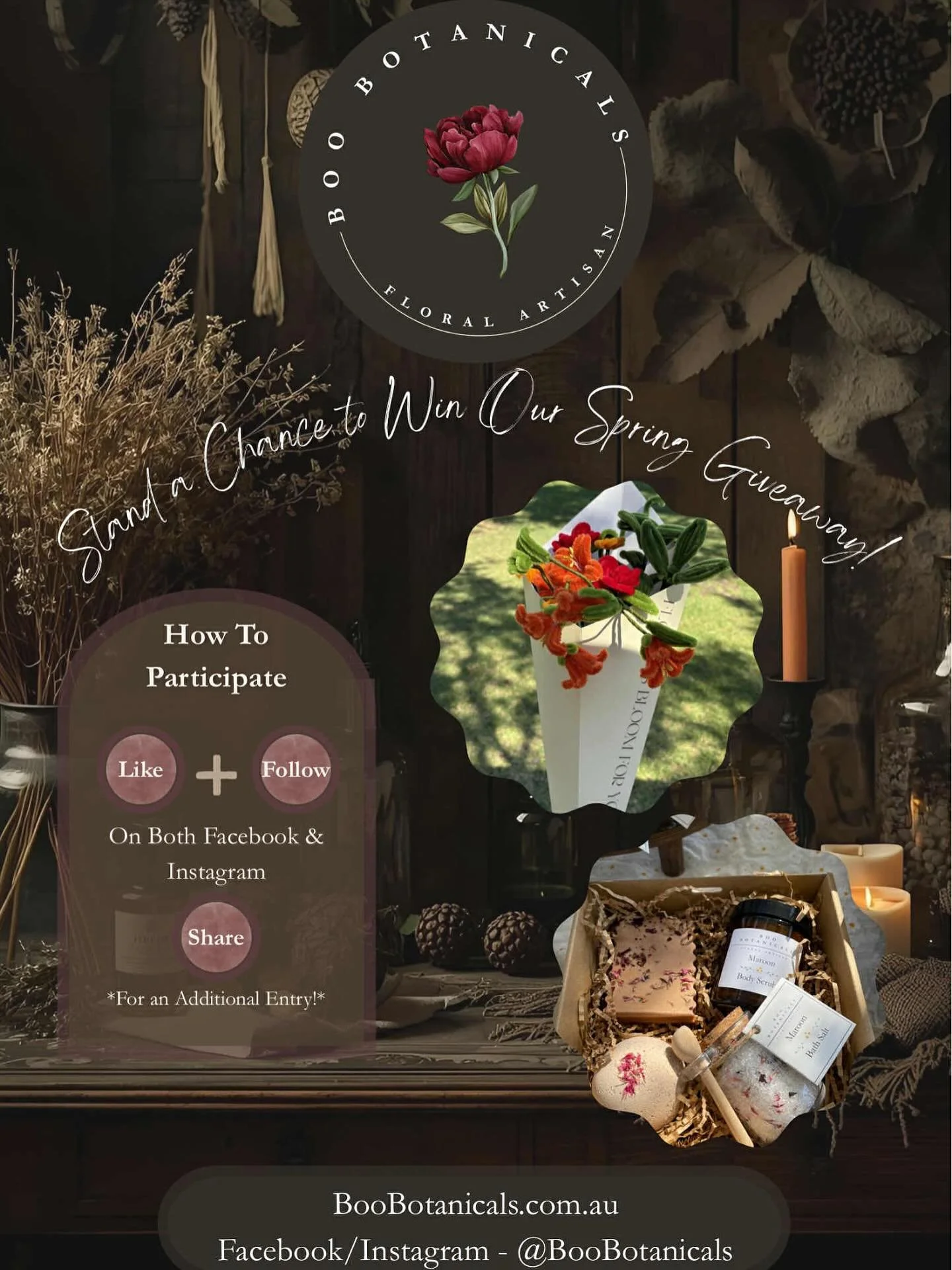 🌸 SPRING GIVEAWAY TIME! 🌸

To celebrate the beauty of the season, we&rsquo;re giving away one of our handcrafted Luxury Gift Boxes, AND a stunning Handmade Floral Bouquet curated by our floral artisans!

Here&rsquo;s How to Enter:
LIKE this post 
F