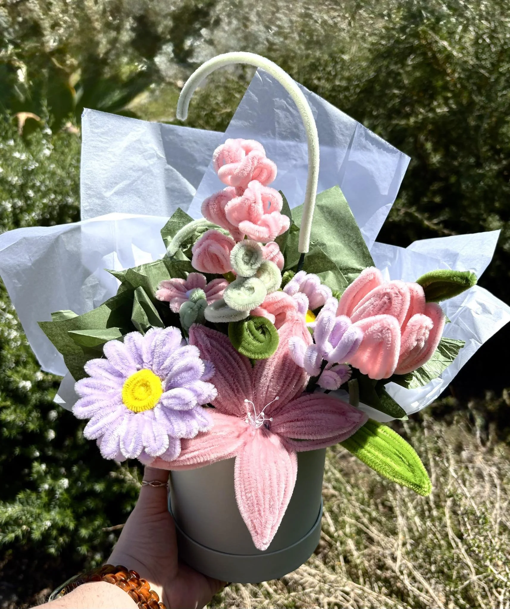 Forever Flowers Small Hat Box