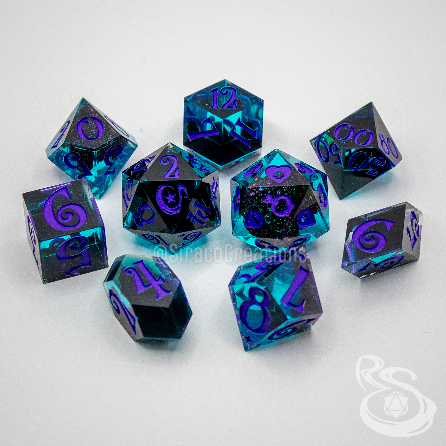 Draconic Orbs - Polyhedral Set