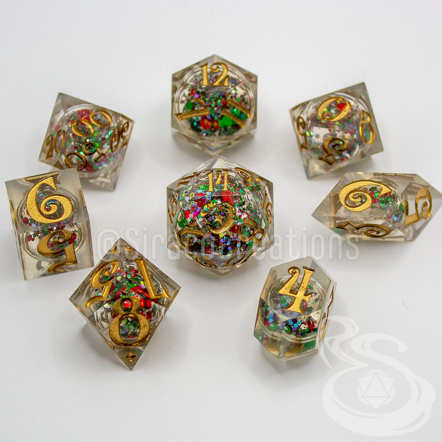 Reindeer Road Apples - Polyhedral Liquid Core Set