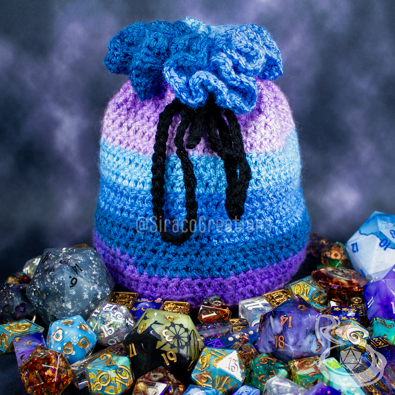 Crocheted Standard Dice Bag