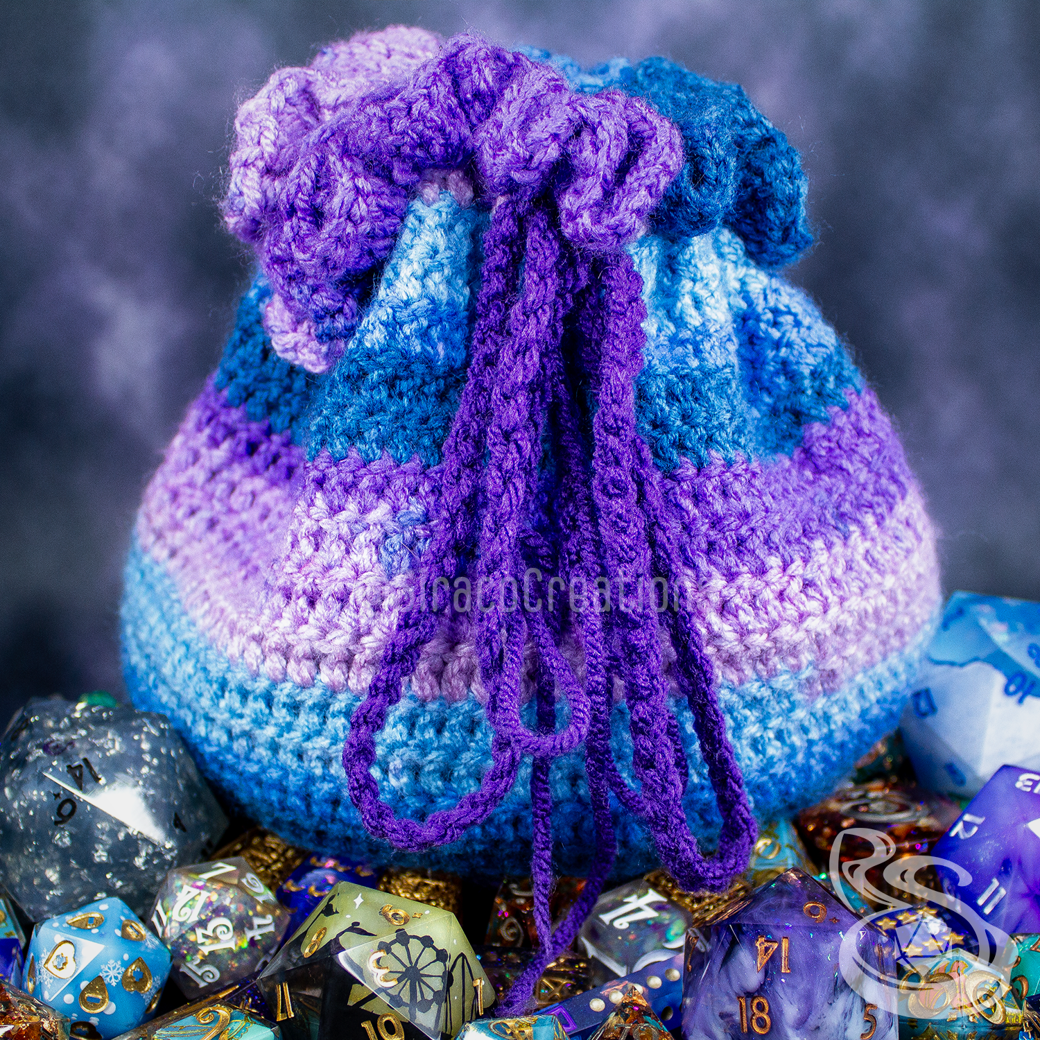 [MTO] Crocheted Dice Bags