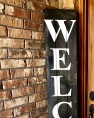 4' Welcome/Fall/Home Wood Porch Sign ($50 each) or Small Wood Sign $25