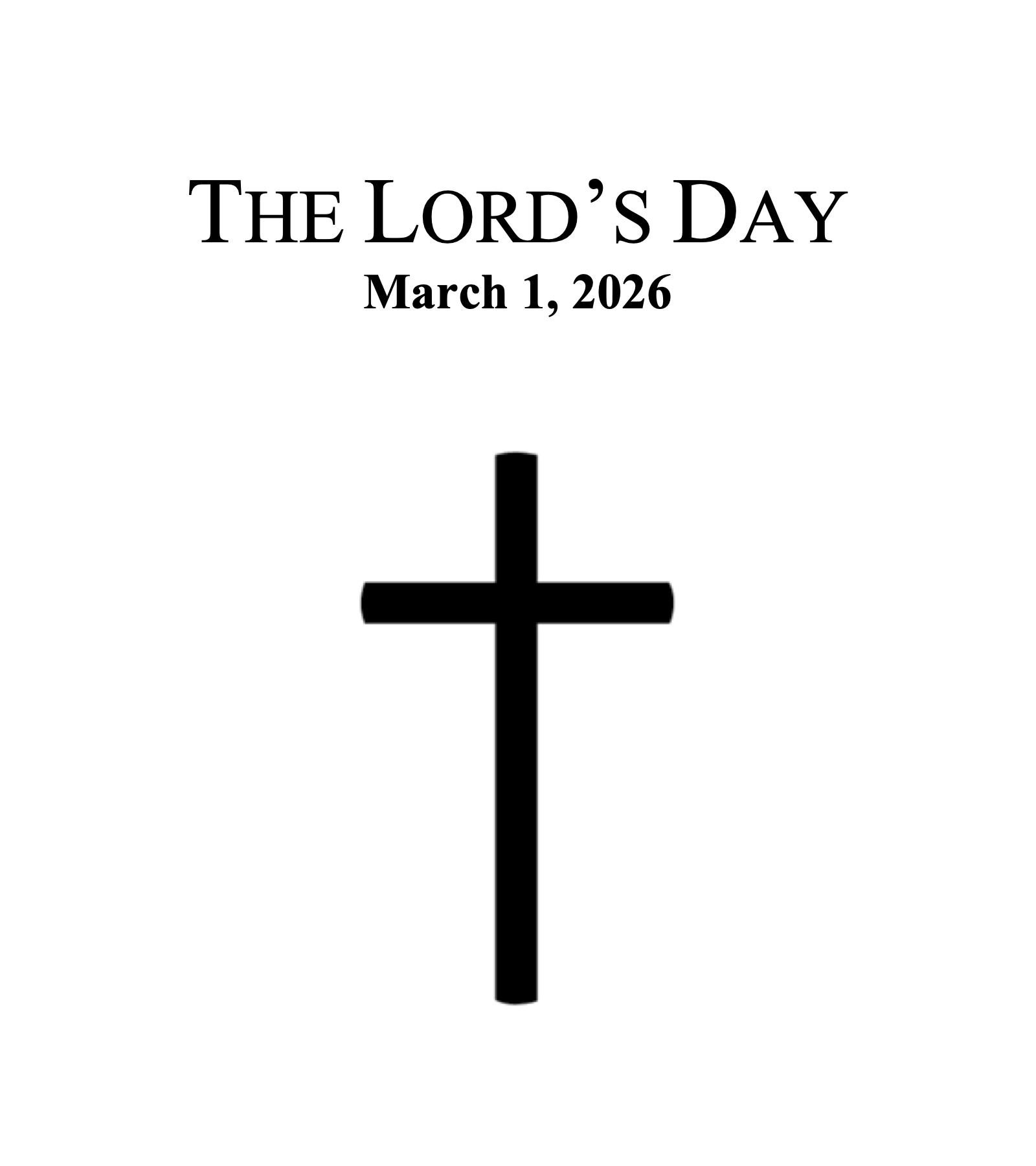 Sunday, March 8th