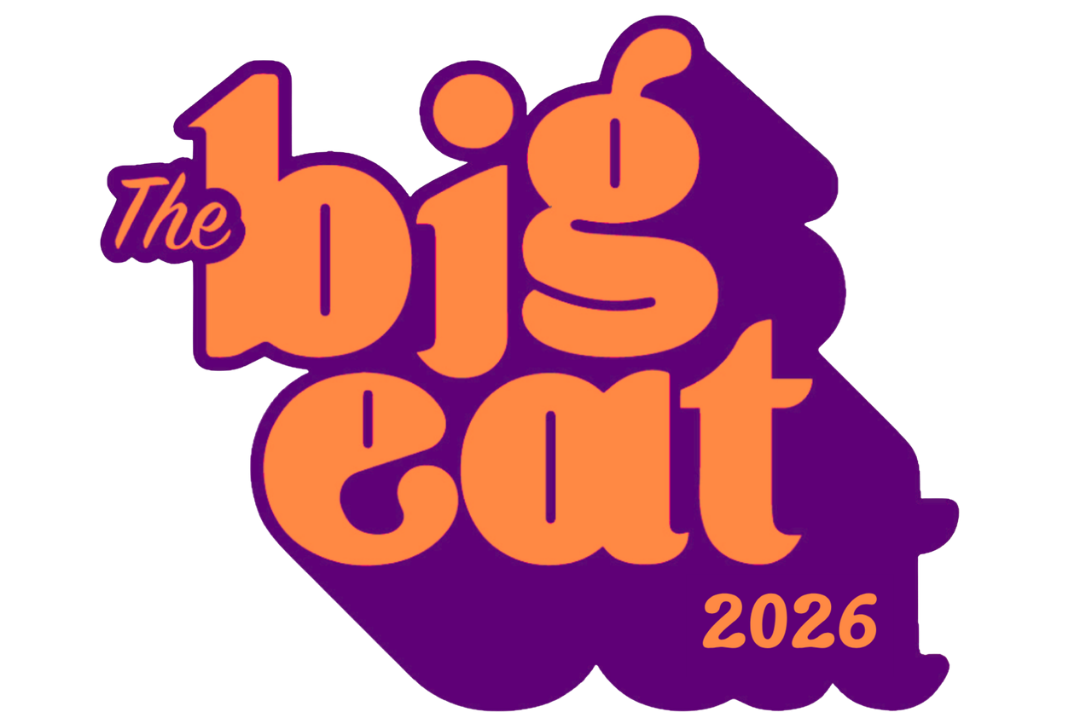 Logo for The Big Eat 2026 with orange and purple text