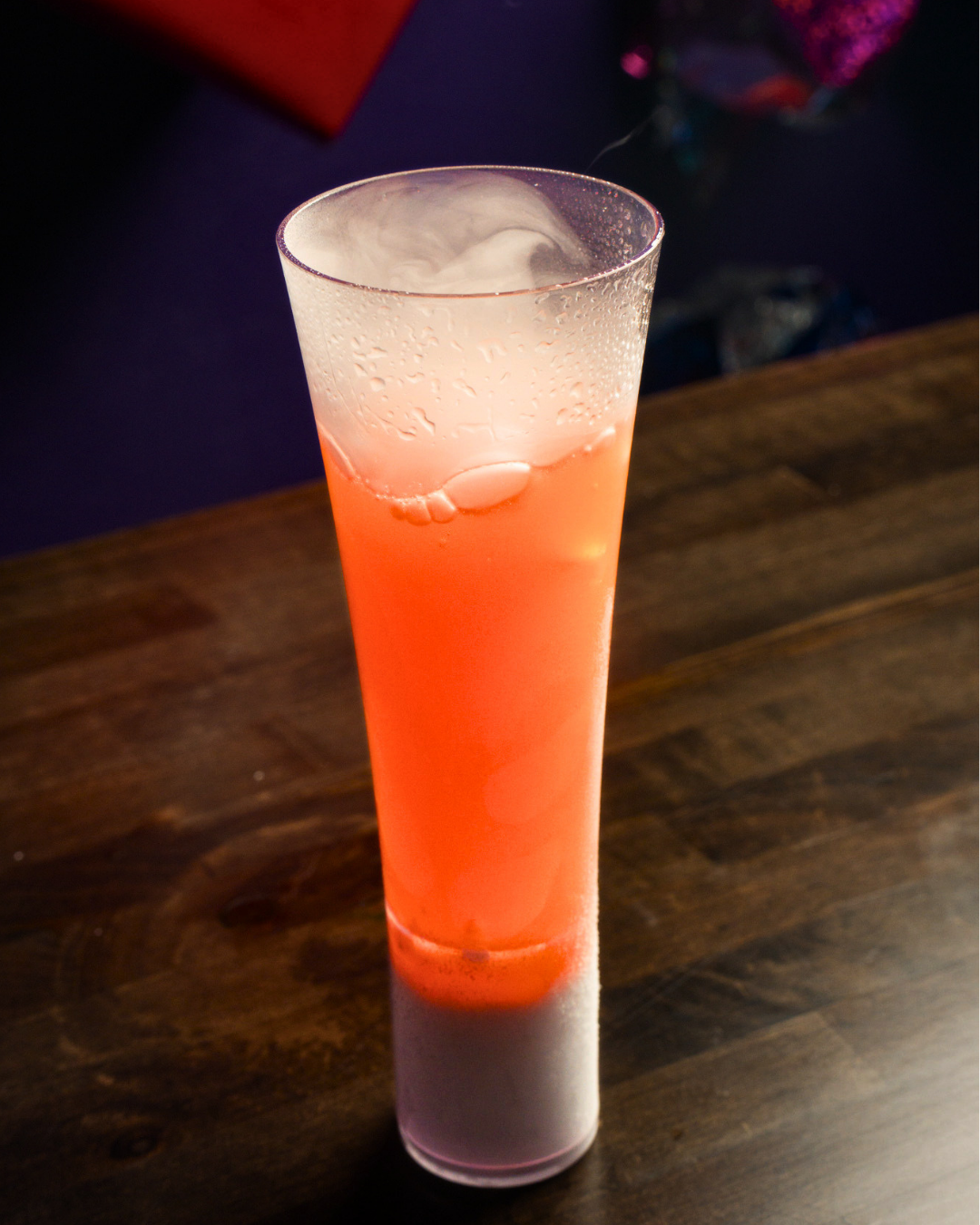 Grandma's Garden: outfitter's gin, aperol, rhubarb, strawberry, lemon, biscotti liqueur