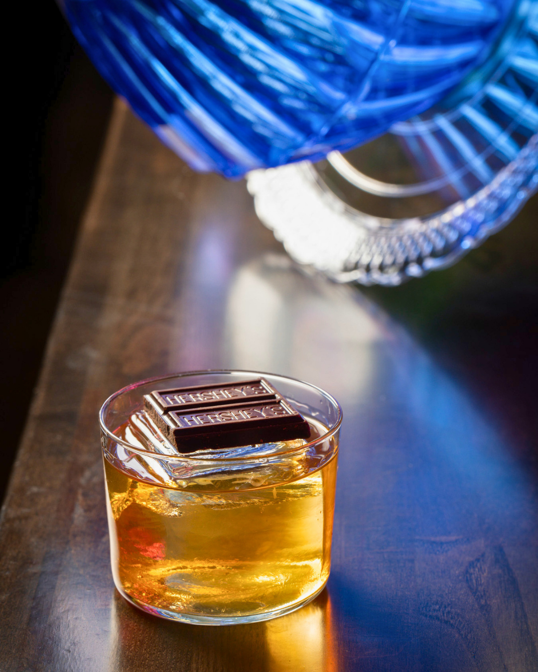 Bitter Chocolate Baddie: cocoa nib-infused gin, torino vermouth, tempus fugit cocoa, faccia bruto gorini