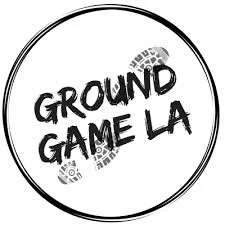 Black and white logo of Ground Game LA