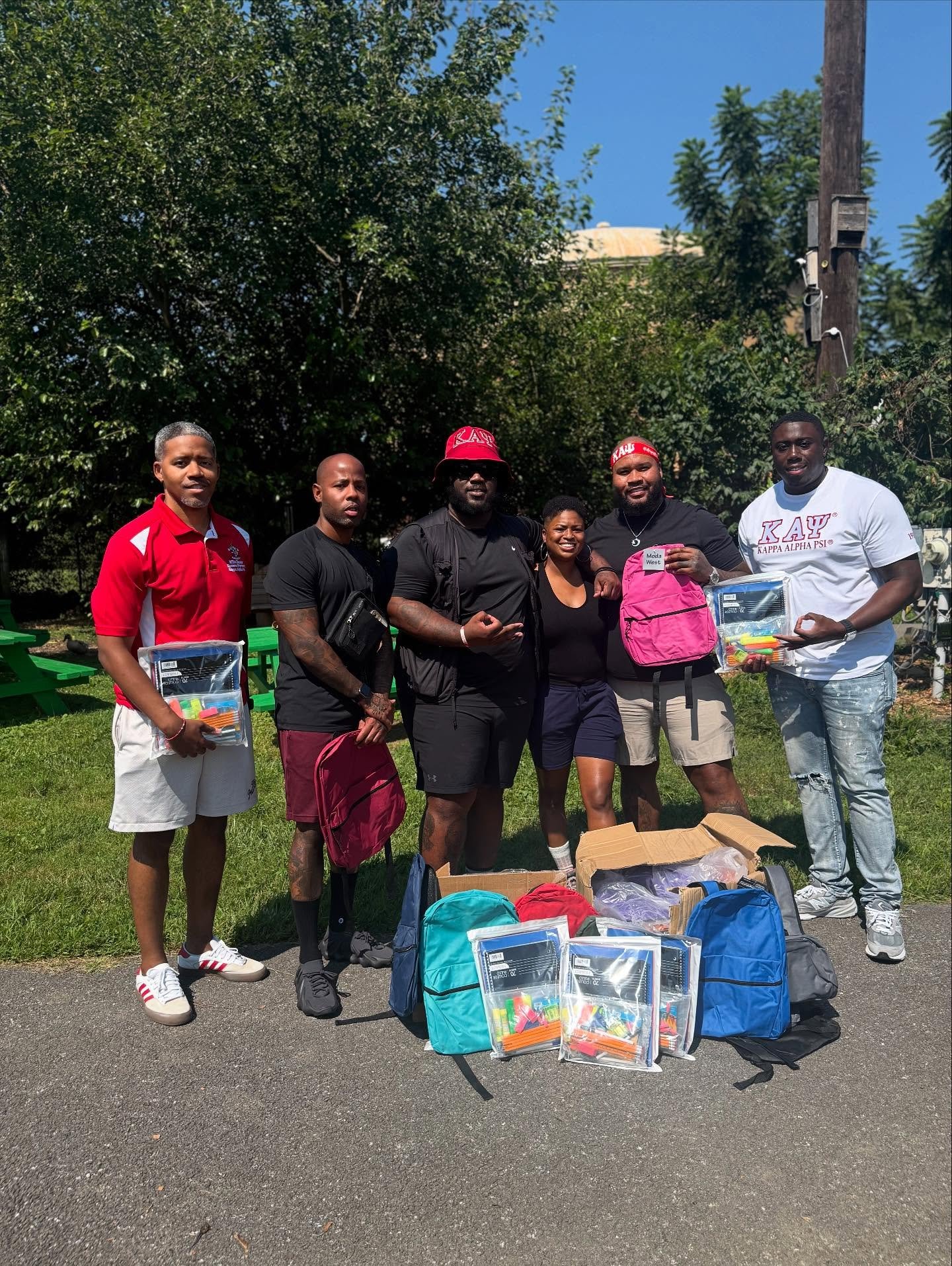 The Social Action Committee and the Young Brothers Committee of the Bowie-Mitchellville Alumni Chapter of Kappa Alpha Psi partnered with Filbert Street Garden to donate book bags and school supplies to neighborhood children. We also got a tour, learn