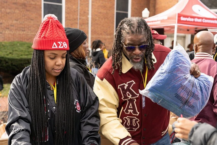 BMAC Brothers supported our D9 sisters of the Federal City Alumni Chapter of Delta Sigma Theta. Our support was really needed in providing the man power to serve the residents of D.C.