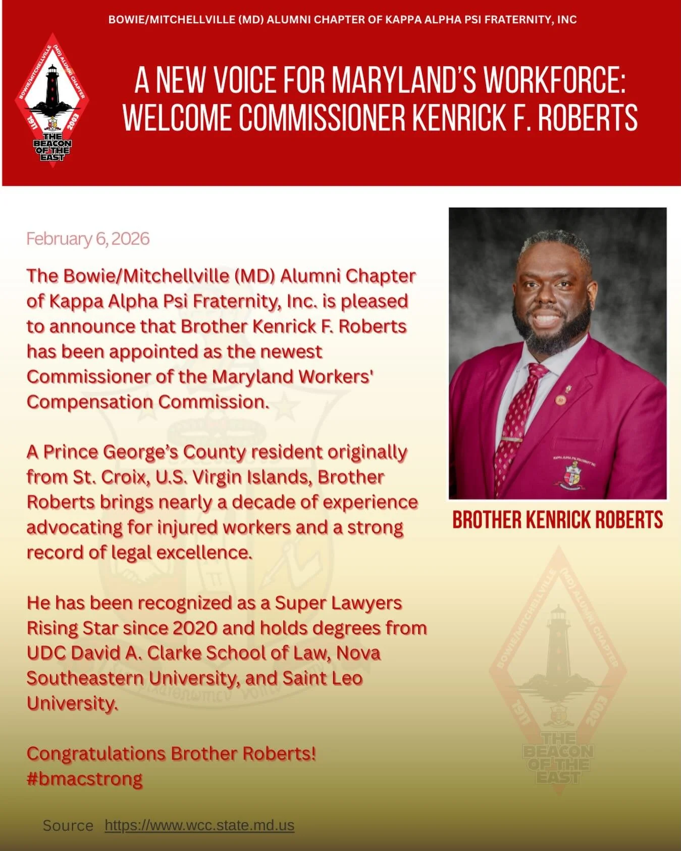 Kappa Diamond Spotlight - Brother Kenrick Roberts - Outstanding Achievement in our community.
