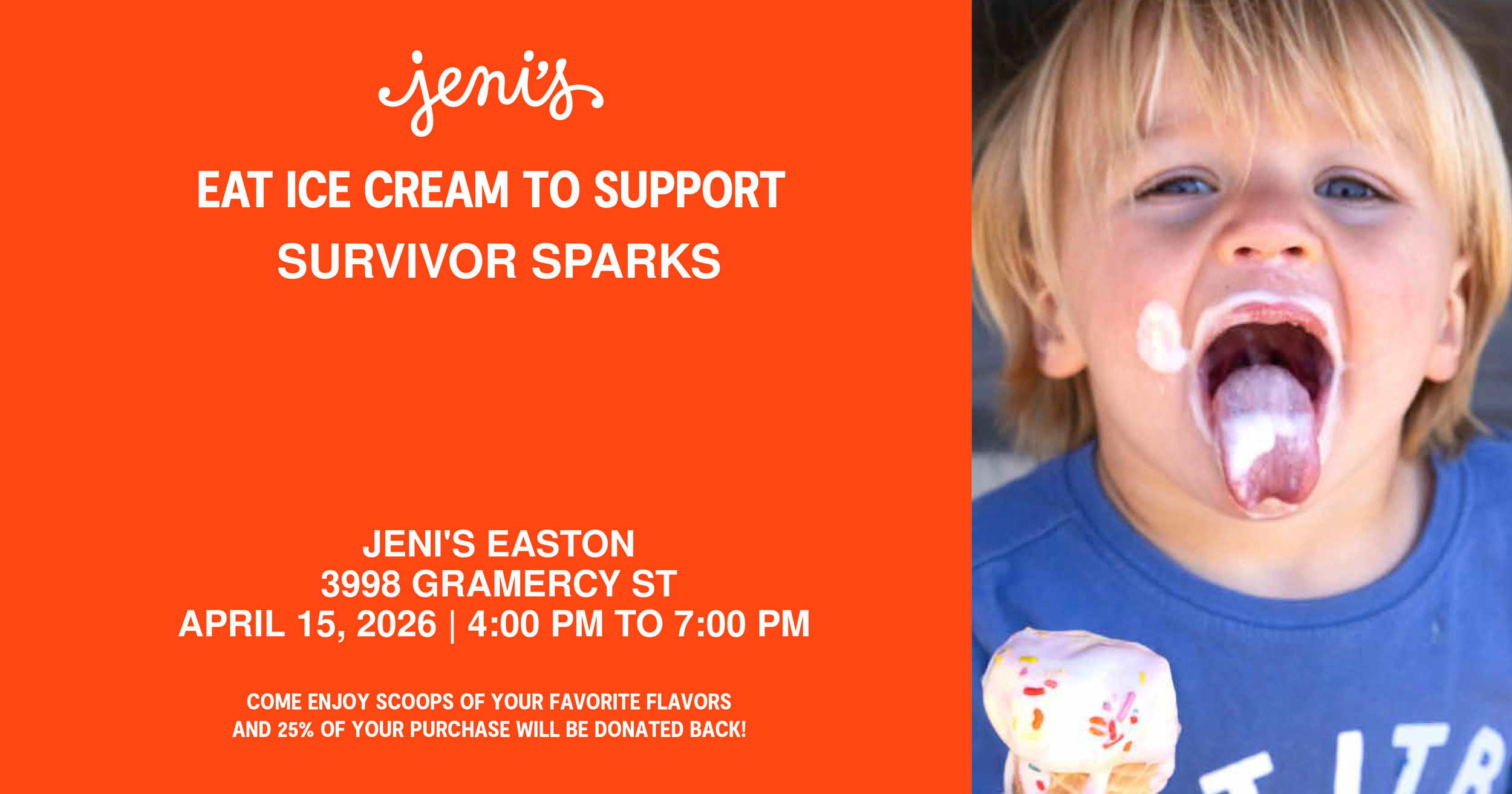 Survivor Sparks Ice Cream Social Fundraiser