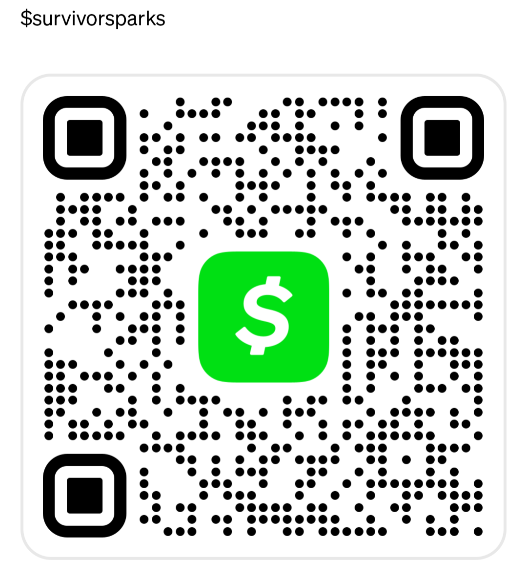 CashApp QR Code ($survivorsparks)