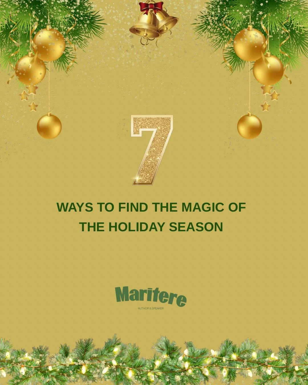 Is there anyone in your circle that is not feeling particularly joyful this holiday season?  It can happen and it is ok.
 
For most people, the holidays are a happy time filled with family and friends&rsquo; gatherings, music, food, cultural traditio