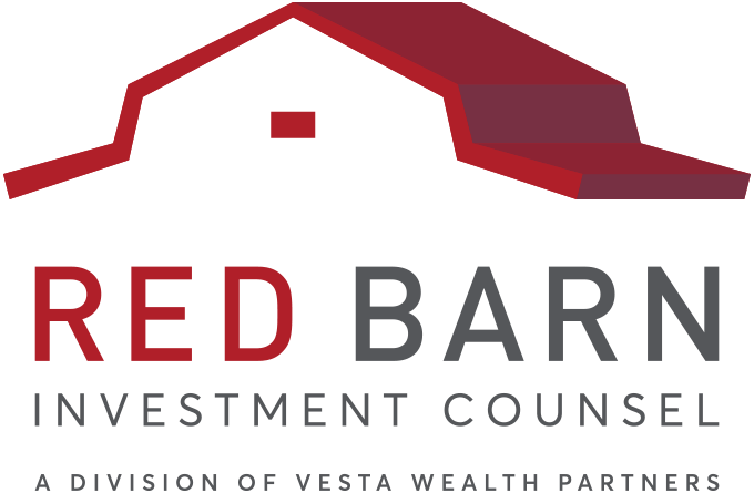 Logo of Red Barn Investment Counsel, featuring a stylized red barn with black accents, and the company name in red and gray text beneath the barn.