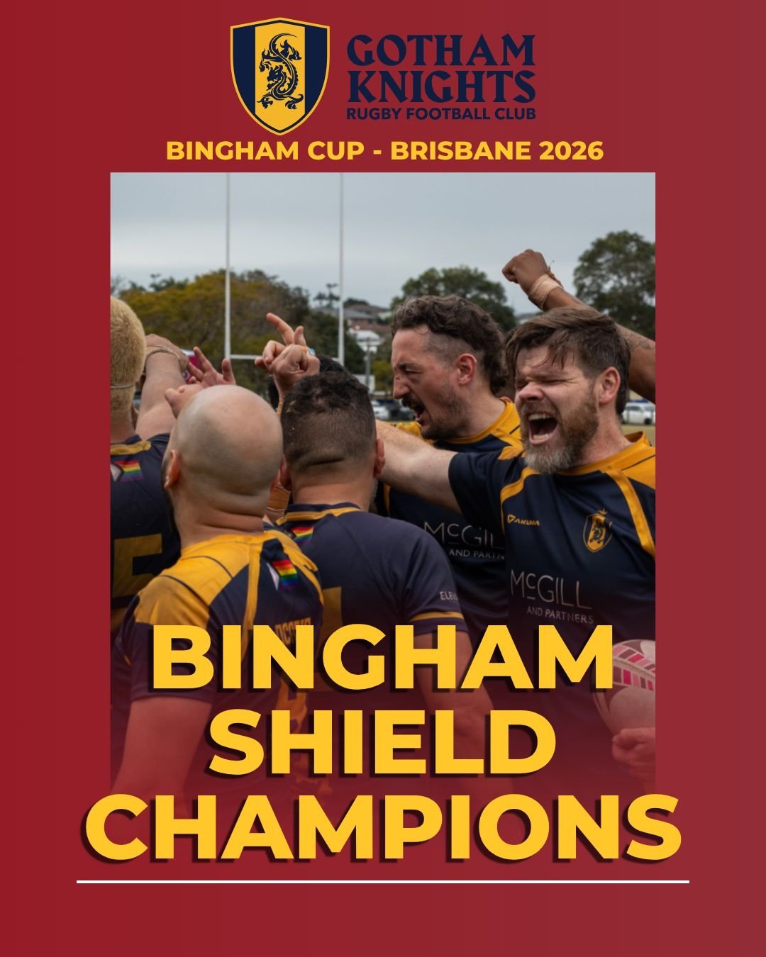 The Knights finished up the @igrbinghamamandacup beating the @perthrams (swipe ➡️ for score) to win the Bingham Shield!! Elated to have brought hardware home after 4 grueling days of rugby!!

#gothamrugby #gayrugby #inclusiverugby #igr #didntgetramme