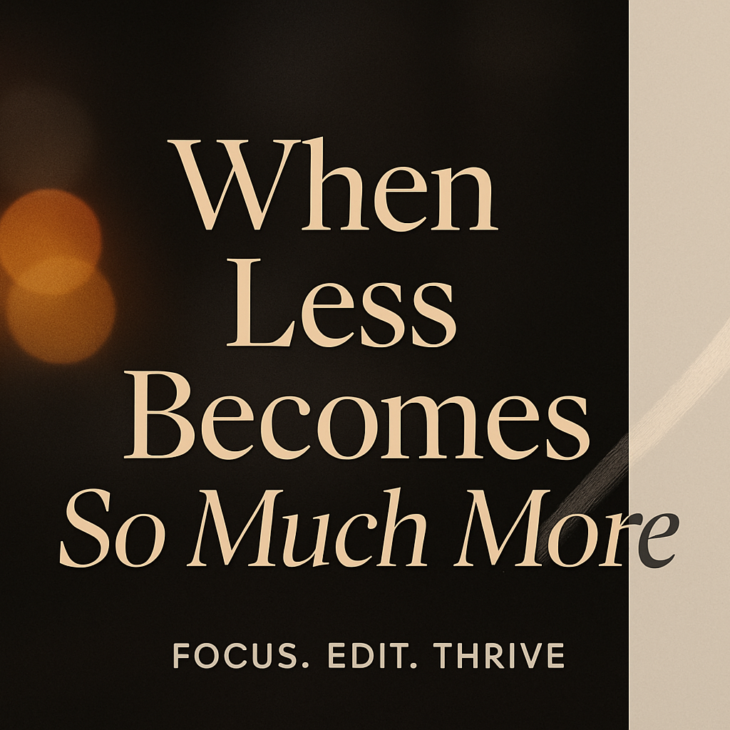 When Less Becomes So Much More