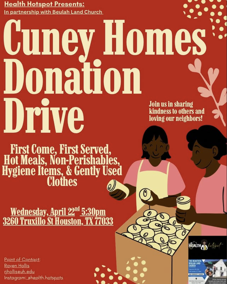 Cuney Homes Donation Drive with Health Hotspot