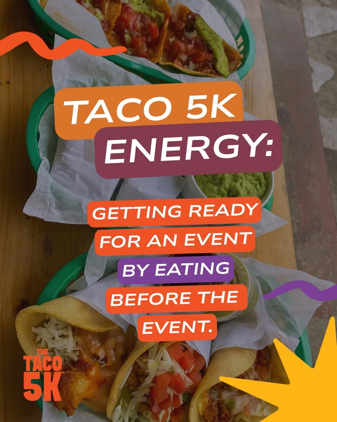 Some people carb load.

We taco load. 🌮😋

#taco5k #worldsslowest5k #eatmoretacos